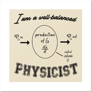 A Well-Balanced Physicist Posters and Art